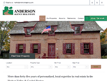 Tablet Screenshot of andersonagency.com